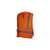 Pyramex Safety Products Safety Vest - Hi-Vis Orange Vest With Reflective Tape - Self-Extinguishing - Size Medium PYR RCA2520SEM