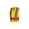 Pyramex Safety Products Safety Vest - Hi-Vis Lime Vest With Contrasting Reflective Tape - Size 2X Large PYR RCA2710X2