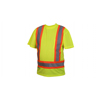 Pyramex Safety Products T-Shirt - Hi-Vis Lime T-Shirt With Contrasting Reflective Tape - Size Extra Large PYR RCTS2110XL