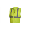 Pyramex Safety Products Safety Vest - Hi-Vis Lime Vest With Reflective Tape - Size Large PYR RCZ2110L