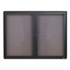 Quartet Quartet® Enclosed Indoor Fabric Bulletin Board with Hinged Doors QRT2364L