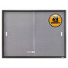 Quartet Quartet® Enclosed Indoor Cork & Fabric Bulletin Board with Sliding Glass Doors QRT 2364S