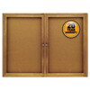 Quartet Quartet® Enclosed Indoor Cork Bulletin Board with Hinged Doors QRT364