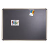 Quartet Quartet® Prestige™ Euro Style Black Embossed Foam Bulletin Board QRTB367T