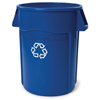 Rubbermaid Commercial Brute® Round Recycling Container with Venting Channels RCP264307BLU