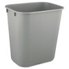 Rubbermaid Commercial Soft Molded Plastic Wastebasket RCP 2955 GRA