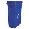 Rubbermaid Commercial Rubbermaid® Commercial Slim Jim® Plastic Recycling Container with Venting Channels RCP354007BE
