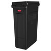 Rubbermaid Commercial Rubbermaid® Commercial Slim Jim® Receptacle w/Venting Channels RCP354060BK