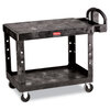 Rubbermaid Commercial Flat Shelf Utility Cart RCP 4525 BLA