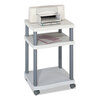 Safco Safco® Wave Deskside Printer Stand, 2-Shelf SAF1860GR