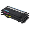 Samsung Samsung CLTP407A Toner, Cyan, Magenta, Yellow, 3/Box SAS CLTP407A