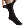 Silverts 2 Pack Of Half Crew Diabetic Socks For Men Black SLV SV51200-SV2-OS