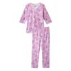 Silverts Women's Open Back Top & Pull on Pant Pajama Set Lace Floral SLVSV700-SV2163-2XL