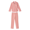 Silverts Women's Open Back Top & Pull-On Pant Waffle Knit Pajama Set Dusty Pink SLVSV703-SV2255-2XL