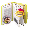 Smead Smead® 6-Section Colored Pressboard Top Tab Classification Folders with SafeSHIELD™ Coated Fastener SMD14034