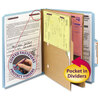 Smead Smead® 6-Section Pressboard Top Tab Pocket-Style Classification Folders with SafeSHIELD™ Coated Fastener SMD14081