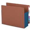 Smead Smead™ Redrope Drop-Front End Tab File Pockets with Fully Lined Colored Gussets SMD73689
