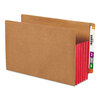 Smead Smead™ Redrope Drop-Front End Tab File Pockets with Fully Lined Colored Gussets SMD74696