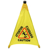 Impact Pop Up Safety Cone, CAUTION WET FLOOR, English/Spanish SPS9182