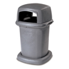 Toter 45 Gal. Graystone Park Trash Can with Lid TOT840GK-55710