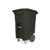 Toter 64 Gal. Brownstone Trash Can with Wheels and Lid (2 caster wheels 2 stationary wheels) TOTACC64-10975