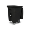 Toter 96 Gal. Blackstone Trash Can with Wheels and Lid (2 caster wheels 2 stationary wheels) TOT ACC96-10202