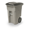 Toter 48 Gal. Graystone Trash Can with Smooth Wheels and Lid TOT ANA48-00GST