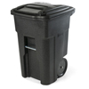 Toter 48 Gal. Blackstone Trash Can with Smooth Wheels and Lid TOT ANA48-56599