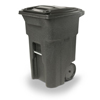 Toter 64 Gal. Trash Can Blackstone with Quiet Wheels and Lid TOT ANA64-10548