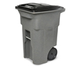 Toter 64 Gal. Trash Can Graystone with Quiet Wheels and Lid TOT ANA64-10827