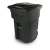 Toter 96 Gal. Greenstone Trash Can with Smooth Wheels and Lid TOT ANA96-54342