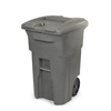 Toter 64 Gal. Graystone Document Trash Can with Wheels and Lid Lock TOT CDA64-53877