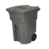 Toter 96 Gal. Graystone Document Trash Can with Wheels and Hasp Lock TOT CDA96-11256