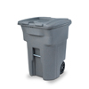 Toter 64 Gal. Graystone Document Trash Can with Wheels and Lid Lock TOT CDA96-53878