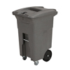 Toter 64 Gal. Graystone Document Trash Can with Wheels and Hasp Lock (2 Standard Casters, 2 Stationary Wheels) TOT CDC64-10071