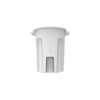 Toter 32 Gal. Round Trash Can with Lift Handle - Bright White TOT RND32-B0111