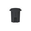 Toter 32 Gal. Round Trash Can with Lift Handle - Dark Gray Granite TOTRND32-B0149