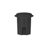 Toter 32 Gal. Round Trash Can with Lift Handle - Black TOTRND32-B0200