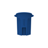 Toter 32 Gal. Round Trash Can with Lift Handle - Blue TOTRND32-B0705