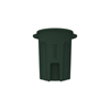 Toter 32 Gal. Round Trash Can with Lift Handle - Forest Green TOT RND32-B0960