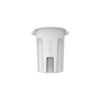Toter 44 Gal. Round Trash Can with Lift Handle - Bright White TOT RND44-B0111