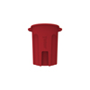 Toter 44 Gal. Round Trash Can with Lift Handle - Red TOT RND44-B0570