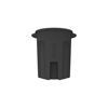 Toter 55 Gal. Round Trash Can with Lift Handle - Black TOT RND55-B0200