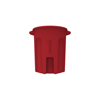 Toter 55 Gal. Round Trash Can with Lift Handle - Red TOT RND55-B0570