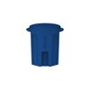 Toter 55 Gal. Round Trash Can with Lift Handle - Blue TOTRND55-B0705