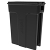 Toter 23 Gallon Slimline Rectangular Trash Can - Black TOTSL023-00200