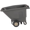 Toter 1/2 Cubic Yard 825 lbs. Capacity Standard Duty Pneumatic Wheel Tilt Truck - Industrial Gray TOT UTP05-00IGY