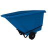 Toter 1 Cubic Yard 2,000 lbs. Capacity Heavy Duty Towable Tilt Truck - Blue TOT UTT10-00BLU