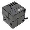 Tripp Lite Tripp Lite Three-Outlet Power Cube Surge Protector with Six USB-A Ports TRP TLP366CUBEUS