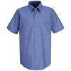 Red Kap Men's Industrial Stripe Work Shirt UNFSB22BS-SS-5XL